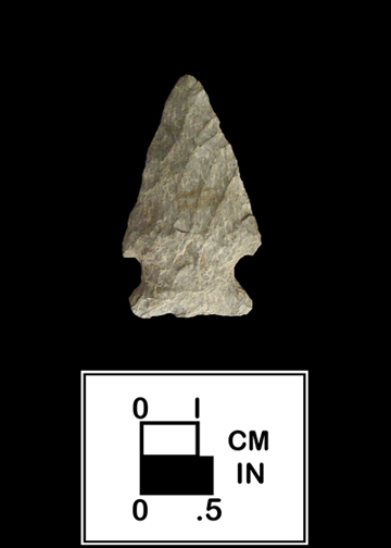 Brewerton side notched point from 18FR4-1.123 Geasey Collection.